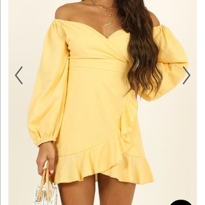 Showpow Yellow Dress